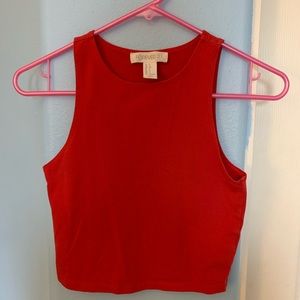 Red Crop Top Small